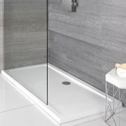 Milano Lithic Low Profile Rectangular Walk In Shower Tray Choice Of Sizes