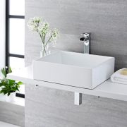 490X390mm Rectangular Ceramic Counter Top Basin