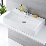 750x420 Ceramic Wall Hung Counter Top Basin
