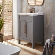 Milano Aston - 600mm Traditional Vanity Unit with Basin - Choice of Finish and Handles
