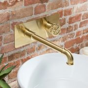 Milano Zandra - Industrial Style Wall Mounted Basin Mixer Tap - Choice of Finish