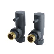 Milano - Modern Angled Radiator Valves - Choice of Finish