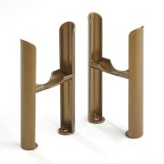 Milano Windsor - Floor-Mounting Feet for Traditional 3 Column Windsor Radiators- Choice of Metallic Colours
