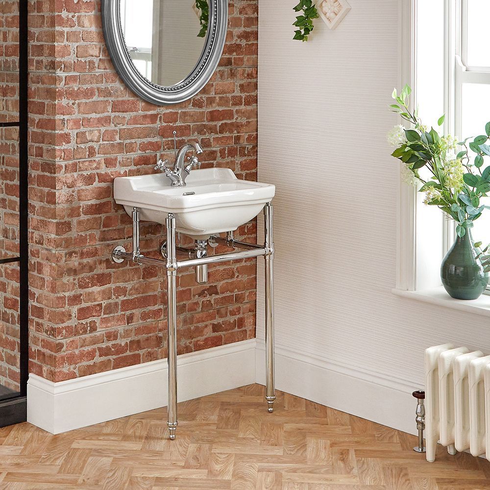 Cloakroom sink with towel rail best sale