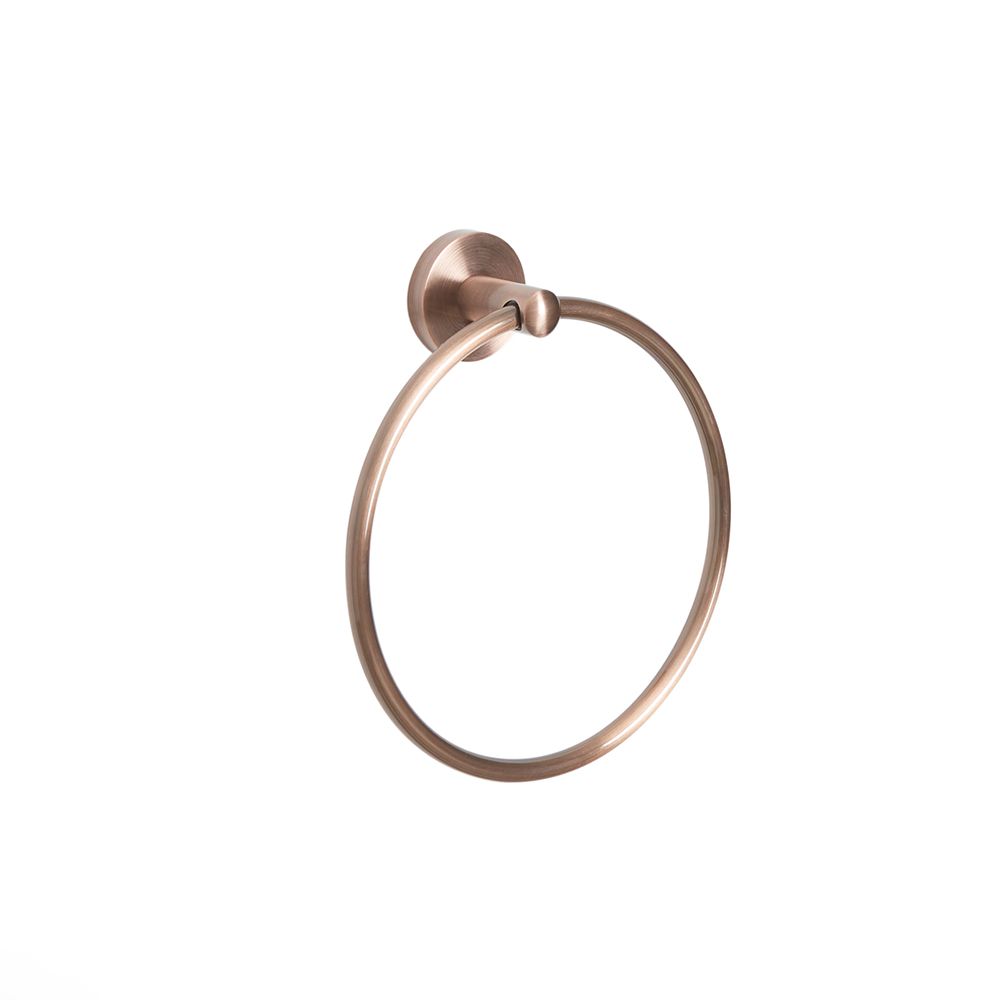Milano Amara Modern Towel Ring Brushed Copper