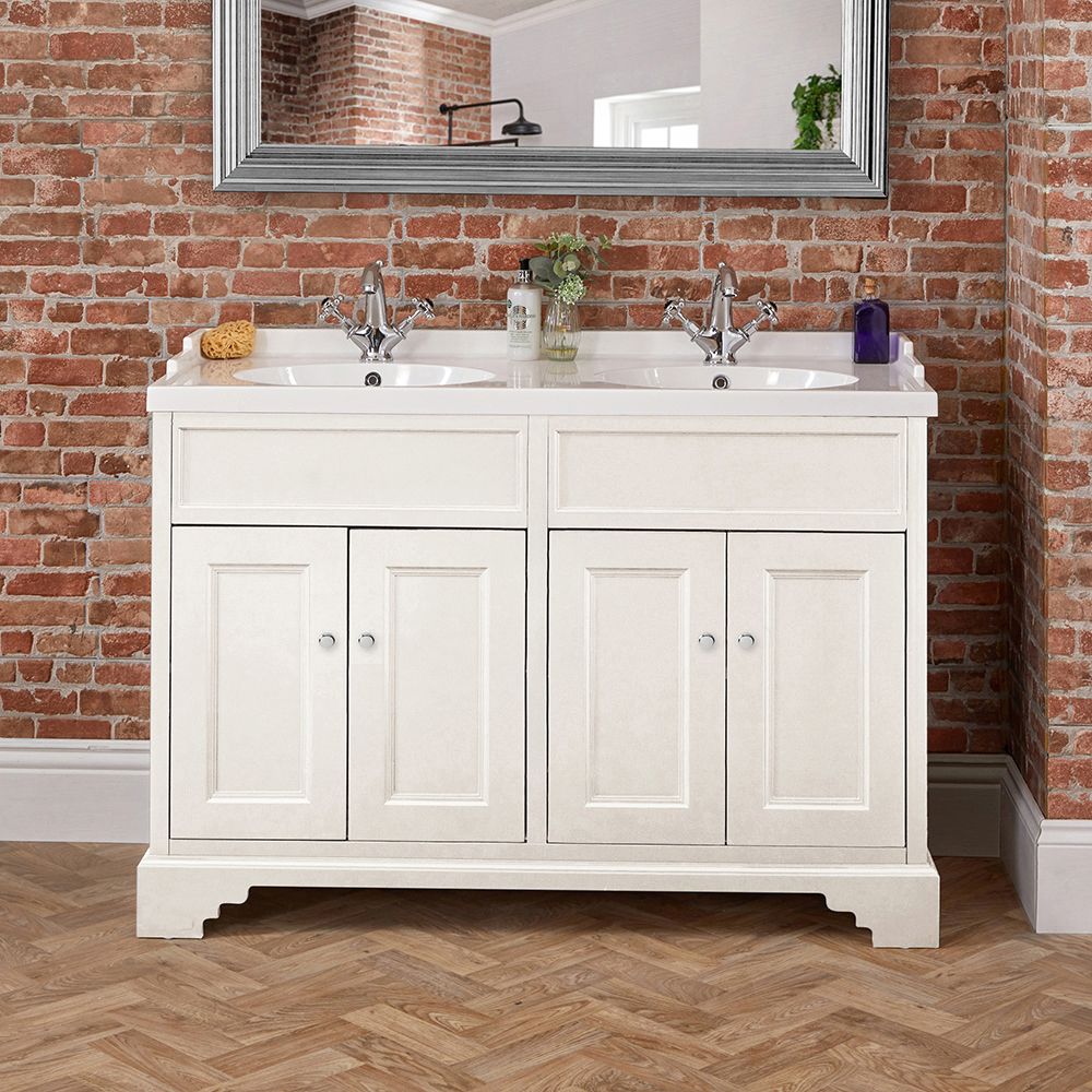 With Sink And Tap Traditional Bathroom Vanity Units Uk : Chatsworth  Traditional Grey Semi Milano Bathroom Vanity Unit, image size:1000x1000