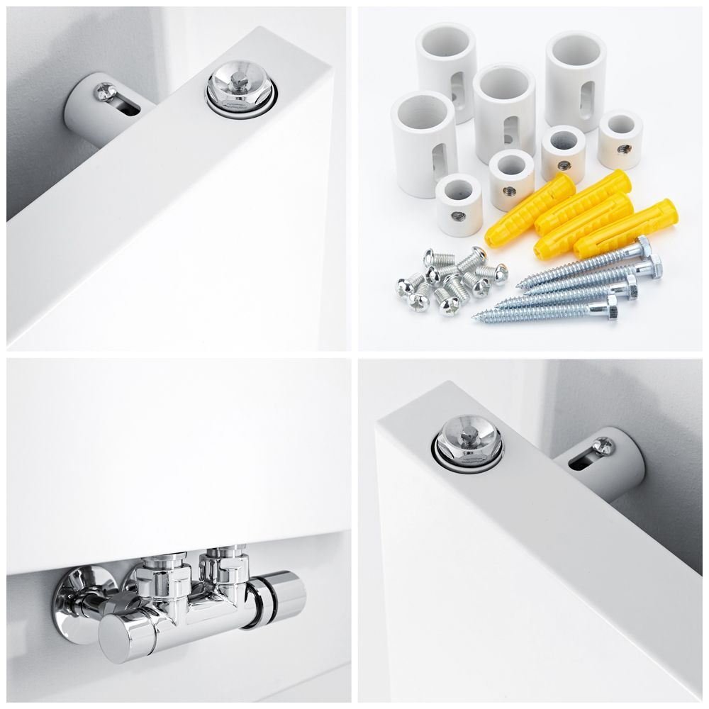 Milano Radiator Inserts Milano Riso - 1800mm Vertical Designer Radiator (Single Panel) - Choice ...