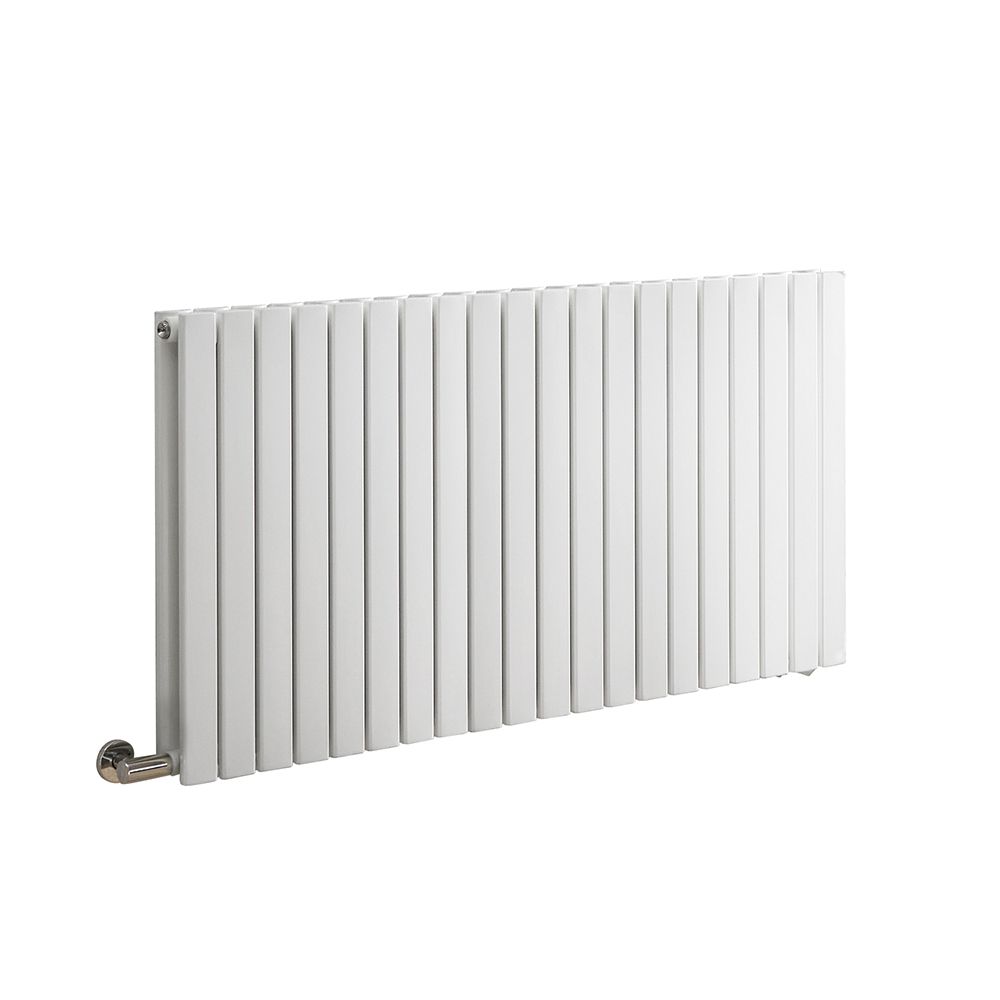 Ecoso Radiator Milano x ECOSO Capri - Electric White Horizontal Designer Radiator ...