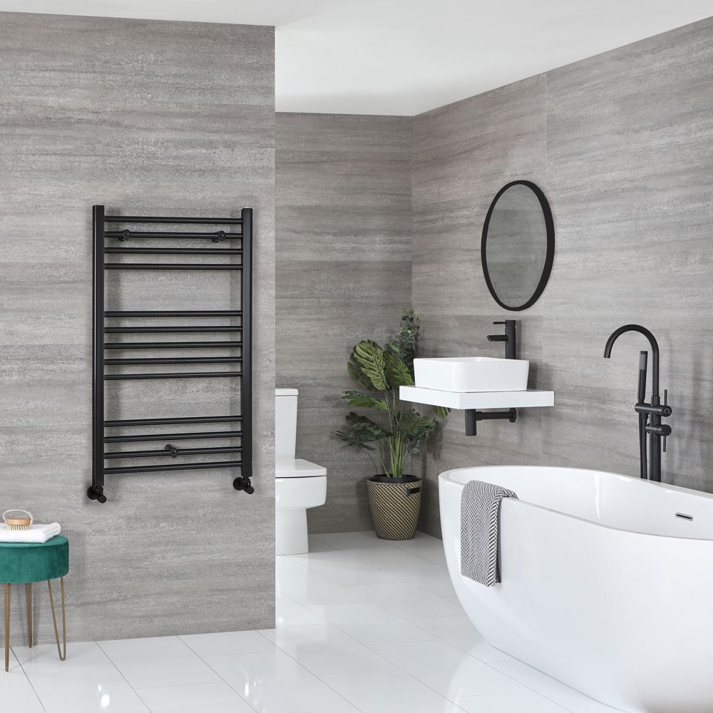 Heated towel rail bathroom outlet