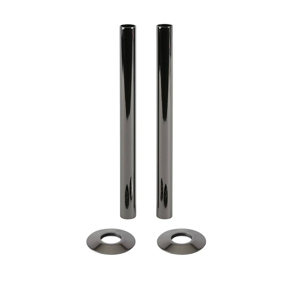 Milano - Black Nickel Pipe Connectors (Pair)