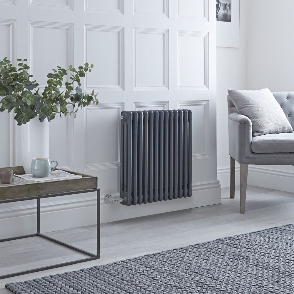 Ecoso Radiator Milano x ECOSO Windsor - Traditional Anthracite Horizontal Triple ...