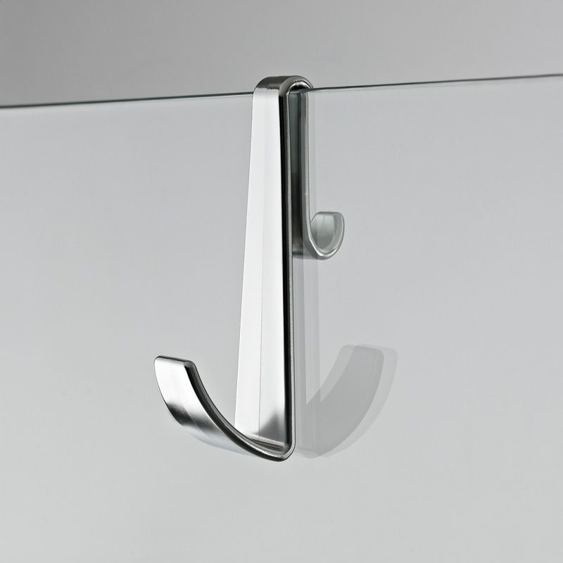 Milano Robe and Towel Hook for Frameless Shower Enclosures Chrome