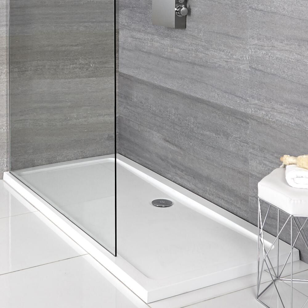 Milano Lithic - Low Profile Rectangular Shower Tray - Choice of Size and Anti-Slip Option
