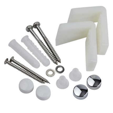 Milano - Angled Fixing Kit for Toilet Pans, Bidets or Semi Pedestal