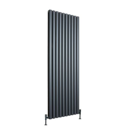 Milano Aruba Ayre - Aluminium Vertical Designer Radiator (Double Panel) - 1800mm Tall - Choice Of Finish and Width