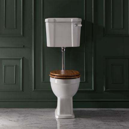 Milano Richmond - Traditional Low Level Toilet with Cistern - Choice of Flush Kit Finish and Seat