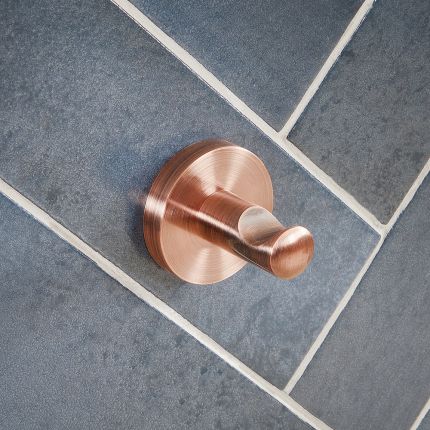 Milano Eris - Modern Single Robe Hook - Copper