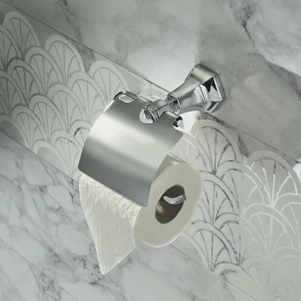 Milano Earlham - Art Deco Toilet Roll Holder - Choice of finish