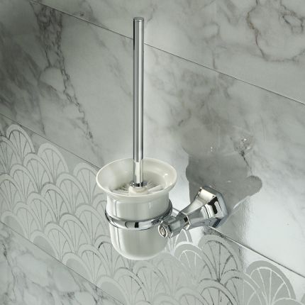 Milano Earlham - Art Deco Toilet Brush - Choice of finish