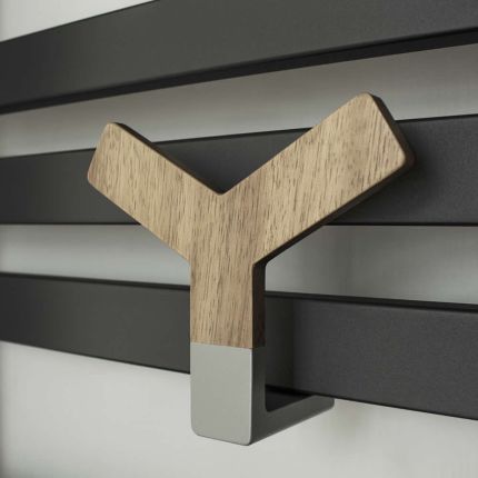 Lazzarini Way - Y Wood Holder for Designer Radiators and Towel Warmers