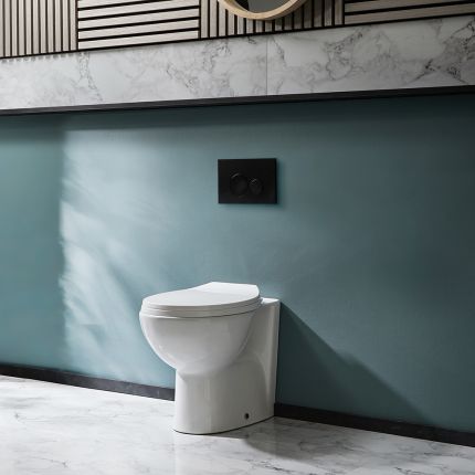 Milano Select - Modern Oval Back to Wall Toilet with Soft Close Seat