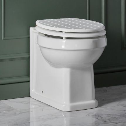 Milano Richmond - Traditional Back to Wall Toilet and Seat - Choice of Finish and Seat