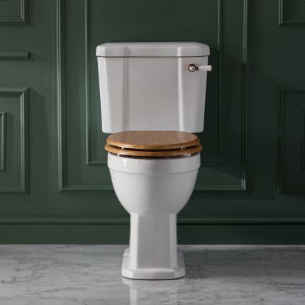 Milano Richmond - Traditional Comfort Height Close Coupled Toilet with Cistern and Seat - Choice of Finish and Seat