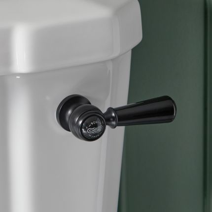 Milano Elizabeth - Traditional Ceramic Flush Lever - Black