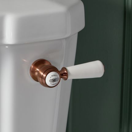 Milano Elizabeth - Traditional Ceramic Flush Lever - Brushed Copper