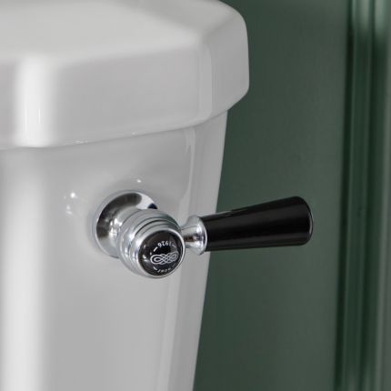 Milano Elizabeth - Traditional Ceramic Flush Lever - Chrome/Black