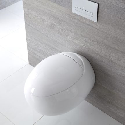 Milano Mellor - White Soft Close Top Fix Toilet Seat