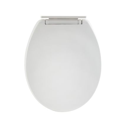 Milano Newby - Back to Wall White Soft Close Toilet Seat