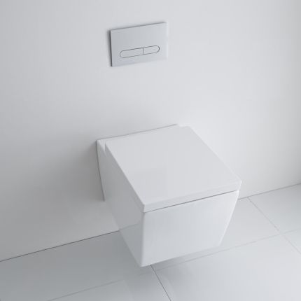 Milano Dalton - White Soft Close Quick Release Top Fix Toilet Seat