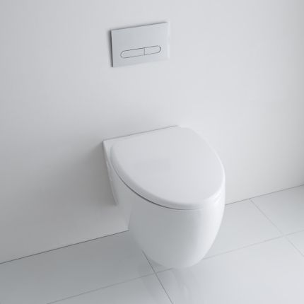 Milano Altham - White Soft Close Quick Release Top Fix Toilet Seat