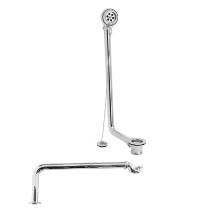 Milano Elizabeth - Traditional Luxury Chrome Exposed Bath Waste and Seal Trap