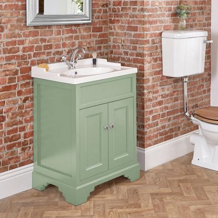 Milano Thornton - 635mm Traditional Vanity Unit with Basin - Choice of Finish and Handles