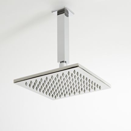 Milano Arvo - Modern Square Ceiling Shower Arm - Chrome