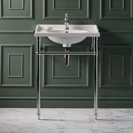 Milano Elizabeth - 630mm Traditional Basin and Washstand - Choice of Finish