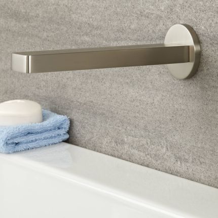 Milano Ashurst - Basin or Bath Spout - Brushed Nickel