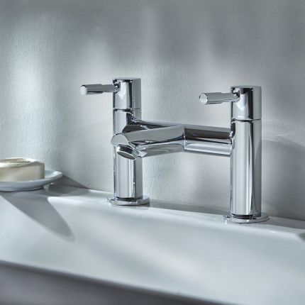 Milano Mirage - Modern Bath Filler Mixer Tap - Chrome