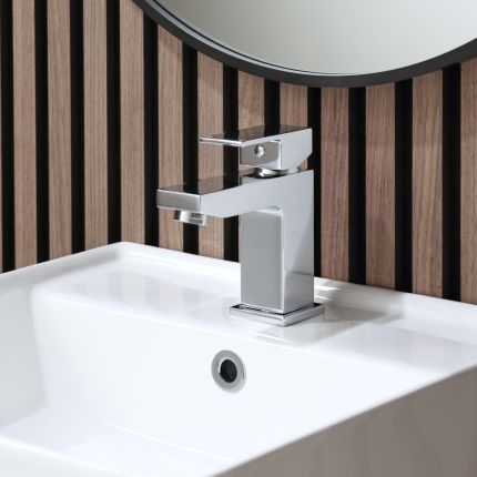 Milano Arvo - Modern Mono Basin Mixer Tap - Chrome