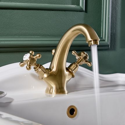 Milano Elizabeth - Traditional Crosshead Mono Basin Mixer Tap - Choice of Finish