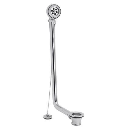 Milano Elizabeth - Traditional Exposed Bath Waste with Chain - Choice of Finish