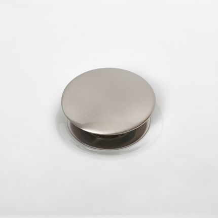 Milano - Universal Push Button Basin Waste - Brushed Nickel