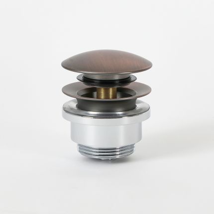 Milano - Universal Push Button Basin Waste - Aged Bronze