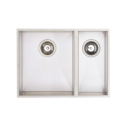 Harlyn Carbis - 1.5 Bowl Stainless Steel Kitchen Sink - 740mm - Choice of Hand