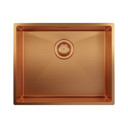 Harlyn Carbis - Single Bowl Stainless Steel Kitchen Sink - 500mm - Choice of Finish