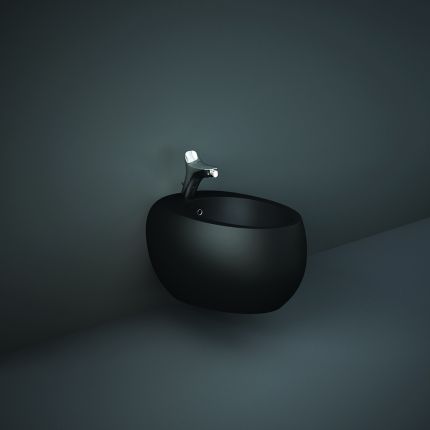 RAK Cloud - Matt Black Modern Wall Hung Bidet