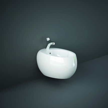RAK Cloud - Gloss White Modern Wall Hung Bidet