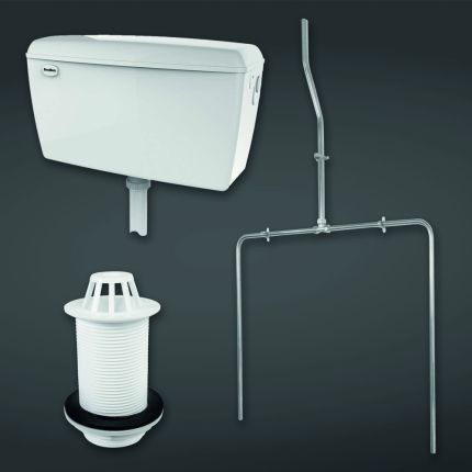 RAK - Concealed 9.0L Urinal Auto Cistern - for 2 Urinals